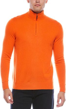 Quinn Cashmere 1/4-Zip Mock Neck Sweater