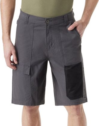 G.H. Bass & Co. Mens Bass Outdoor Explorer Shorts Forged Iron Flat Front Cargo FTS49