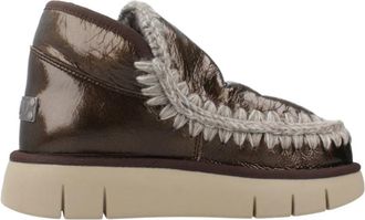 Mou Winterlaarzen Eskimo Bounce Sneaker - Dames - Winterlaarzen - Bruin - 37 EU - Schoenen
