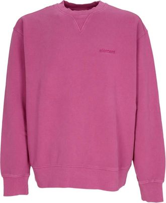 Element Lichtgewicht Crewneck Sweatshirt Diep Orchidee - Heren - Sweatshirts - Roze - S - Katoen - Hoodies & sweatvesten