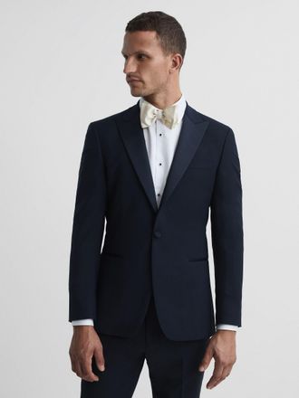 Reiss Navy Modern Fit Performance Dinner Jacket, 40R