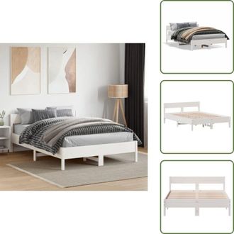 vidaXL vidaXL Letto senza Materasso Bianco 120x190 cm Legno Massello di Pino