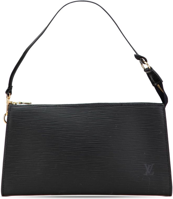 Pre-owned Womens Pochette Epi Leather Shoulder Bag - Black - One Size