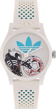 adidas Originals ADIDAS Originals Game Three Unisexs White Watch AOSY26013 Silicone - One Size