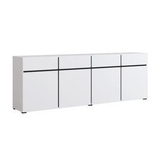 Petits Meubles Buf&eacute; 4 puertas 4 cajones paneles laminados blanco