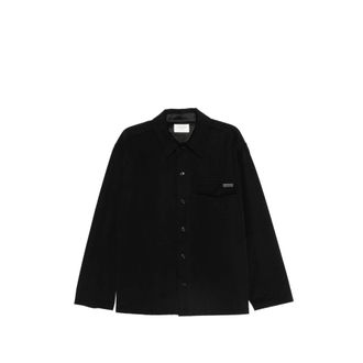 Saint Laurent Logo-plaque Chest-pocket Shirt