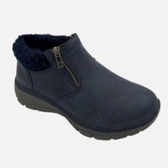 Skechers Womens Skechers Easy Going Social Mode 167868-NVY Navy Snow Boots HAWK1122