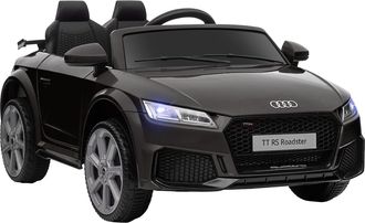 HOMCOM Homcom - Audi Tt El&eacute;ctrico Infantil Coche Juguete Ni&ntilde;o 3 A&ntilde;os+ Con Mando A Distancia Bater&iacute;a 12v Doble Apertura De Puerta 102x60x44cm Negro