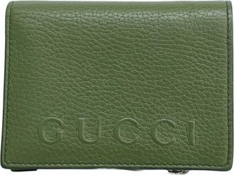 Gucci Khaki Leather Wallet (Bi-Fold) (Pre-Owned)