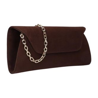 Unisa Zespe_Ver Clutch - Dames - Tassen - Bruin - Maat: ONE Size
