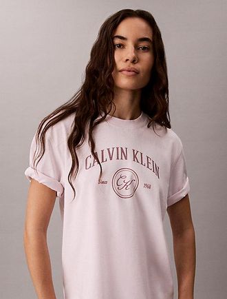 Calvin Klein Camiseta Holgada Con Logo Gr&aacute;fico