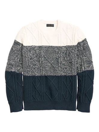 Brooks Brothers cable-knit sweater - Grey