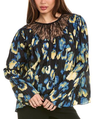 Jason Wu Pleated Silk Blouse