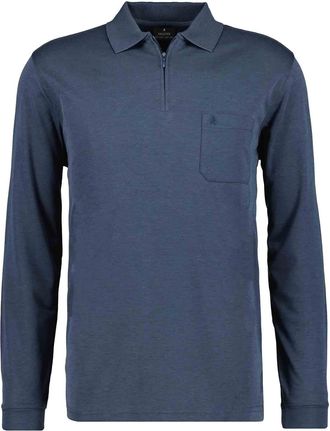 Ragman Casual Shirt - Polo - Long Sleeves - Men - Blue - 3XL