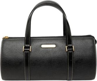 Burberry Pre-owned Boston Bag - Dames - Vintage Handtas - Zwart - ONE Size - Leer - Vintage