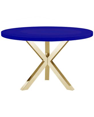 Pangea Home Gold Remi Dining Table