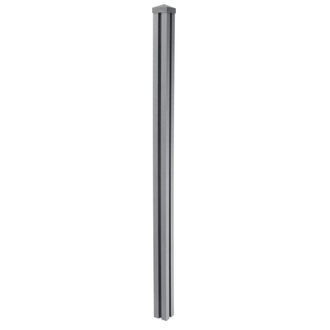 Hhg Hhg - Nunca Usado] Poste Wpc Sarthe Valla Wpc, Poste Columna, Sistema Plug-in 1.88m, Gris