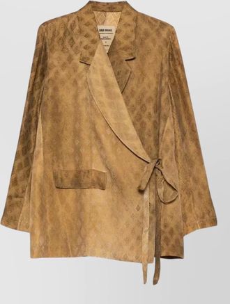 Uma Wang floral-print fitted jacket