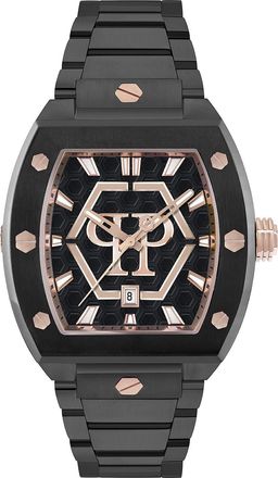 Philipp Plein Hexagon Phantom Mens Black Watch PWPUA1025 Stainless Steel - One Size