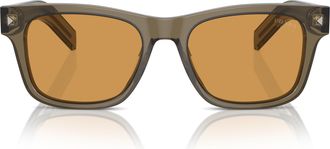 Prada 0pr A17s Rectangular Acetate Sunglasses