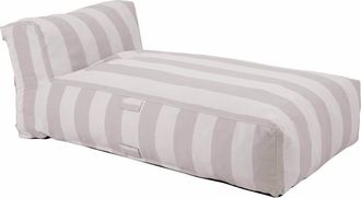 Oviala Sill&oacute;n de rayas para muebles de jard&iacute;n modulares, beige