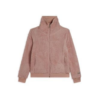 Freddy Felpa in pile sherpa con zip e collo alto