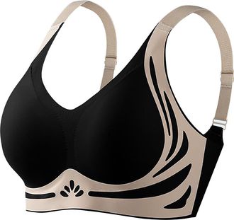Generic My Orders, Super Gather Bra Wireless Push-up Bra, Bras for Women, Ladies Bras, Plus Size for Women UK, Padded Crop top, Front Zip Sports, Cotton Brale