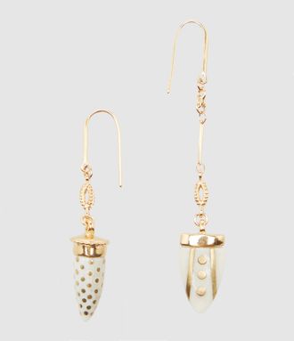 Isabel Marant Boucles dOreilles Asymmetric Ecru