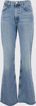 A Gold E Jeans AGOLDE Woman color Gnawed Blue