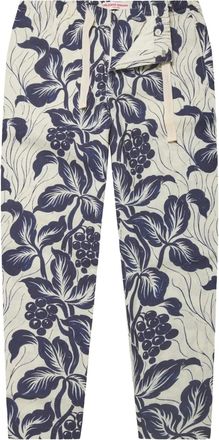 Orlebar Brown Alex linnen broek met bloemenprint - Blauw