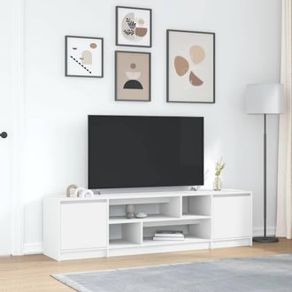 Berkfield Home TV Cabinet White 188.5x41x50 cm Engineered Wood
