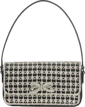 Self Portrait Crystal Baguette Tas - Dames - Schoudertassen - Zwart - ONE Size - Tassen