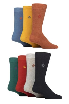 Jeff Banks Mens Plain Recycled Cotton Socks Pack of 7 (UK, Numeric, 7, 11, Regular, Regular, Fashion)