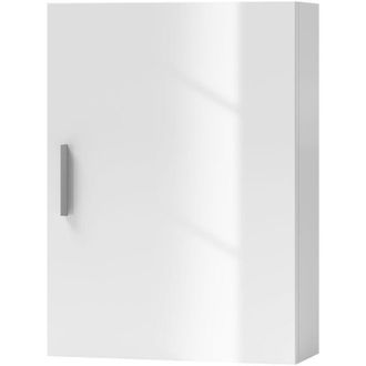 HOMCOM Armadietto per il Bagno da Parete Bianco con 3 Ripiani Regolabili - Homcom