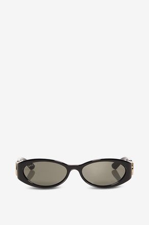 Gucci Runde Sonnenbrille aus Acetat Oval Black