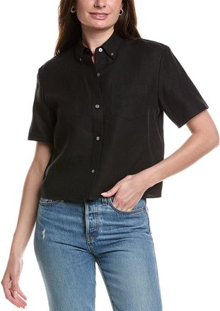 Theory Boxy Linen Top