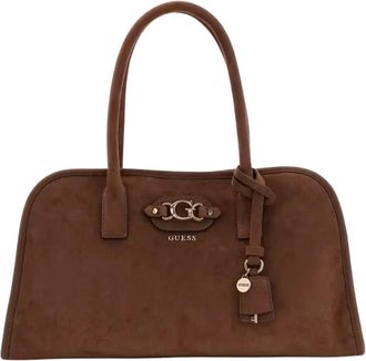 Guess Bolso Satchel Samantha Girlfriend - Bags - Mujer - Marr&oacute;n - ONE SIZE