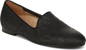 Vionic Womens Willa Ll Shoes In Black Embossed Snake