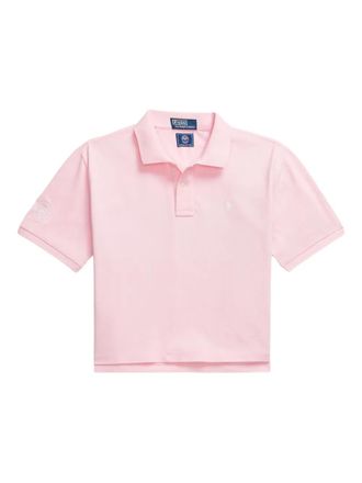 Polo Ralph Lauren cropped polo shirt - women - Cotton - M - Pink
