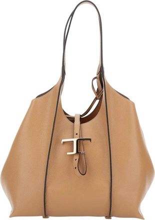 Tod's Tassen, Dames, Bruin, ONE Size, Leer, TSB Small Shopping Bag