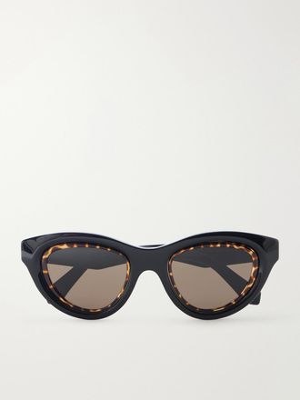 Loewe Occhiali Da Sole In Acetato Con Montatura Cat-eye Anagram - Nero