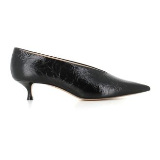 Le Monde Beryl Pumps, female, Black, Size: 10 US Black Pointed D&eacute;collette with 4cm Heel