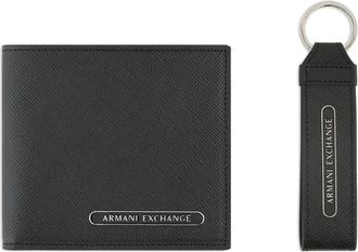 A|X Armani Exchange Portafoglio con placca logo - Nero
