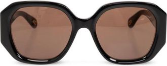 Chlo&eacute; Marcie Zonnebril - Dames - Zonnebrillen - Zwart - 56 MM - Accessoires