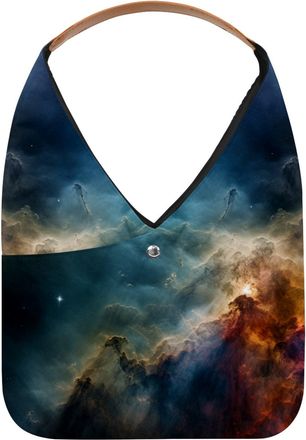 Generic Stars Nebula Reusable Lightweight Grocery Bags - Foldable Into Compact Pouch, Washable & Sturdy, Multipurpose for Shopping and Travel