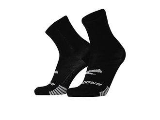 Brooks Ghost Lite Crew 2-pack Mens No Show Socks Shoes Black : LG (US Mens Shoe 9-11.5 - Womens Shoe 10-12.5), Nylon/Spandex