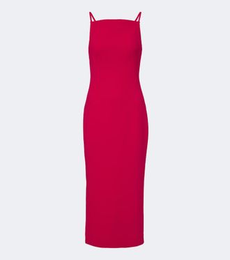 Givenchy Abito midi in cr&ecirc;pe cady