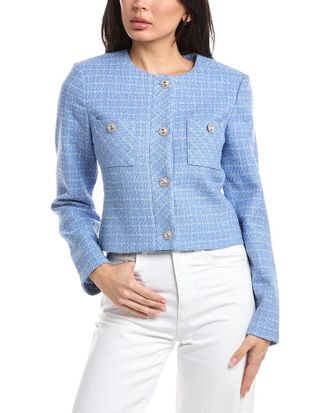 St. John Collarless Boxy Jacket
