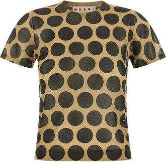Marni Polka Dot Gebreide Vest - Dames - Truien - Geel - Maat: 2XS