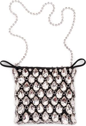 Self Portrait Crystal Chainmail Mini Bag